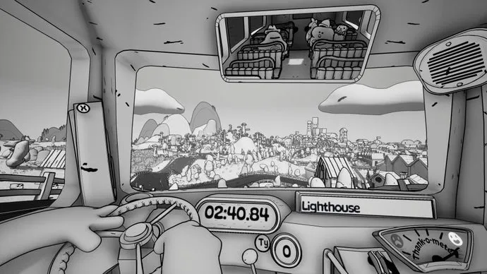 A Double Fine első Xbox utáni játéka egy bolondos buszvezetős szimulátor, ahol meg kell pofozni a szabályszegő utasokat