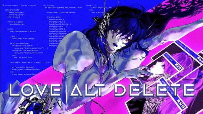 A LOVE alt delete egy Y2K-horror vizuális regény, ahol egyik AI chatbot segít összejönni a másikkal