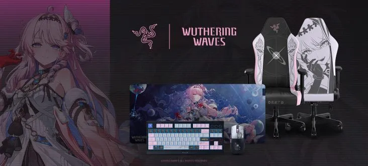A Razer a Kuro Games-szel együttműködve hivatalos Wuthering Waves periféria-kollekciót mutatott be