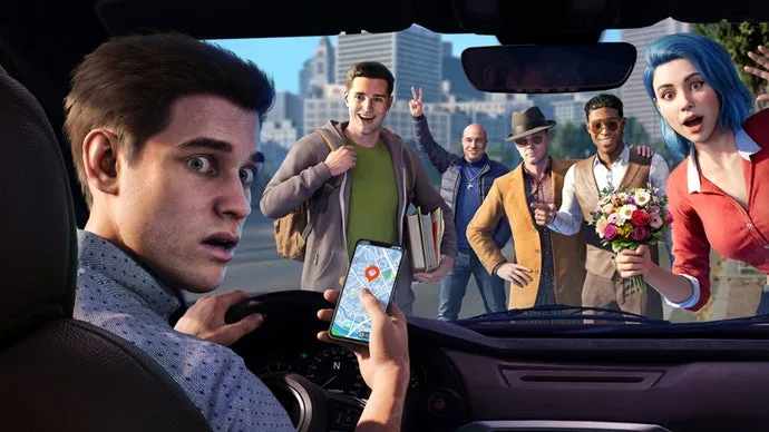A Rideshare „Stimulator” egy Uber-sofőrös szimulátor egy furcsa figurákkal teli városban