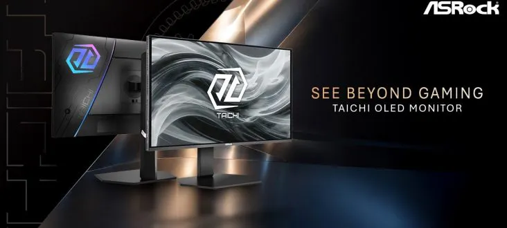 Az ASRock három új Taichi OLED monitort mutatott be magas képfrissítéssel