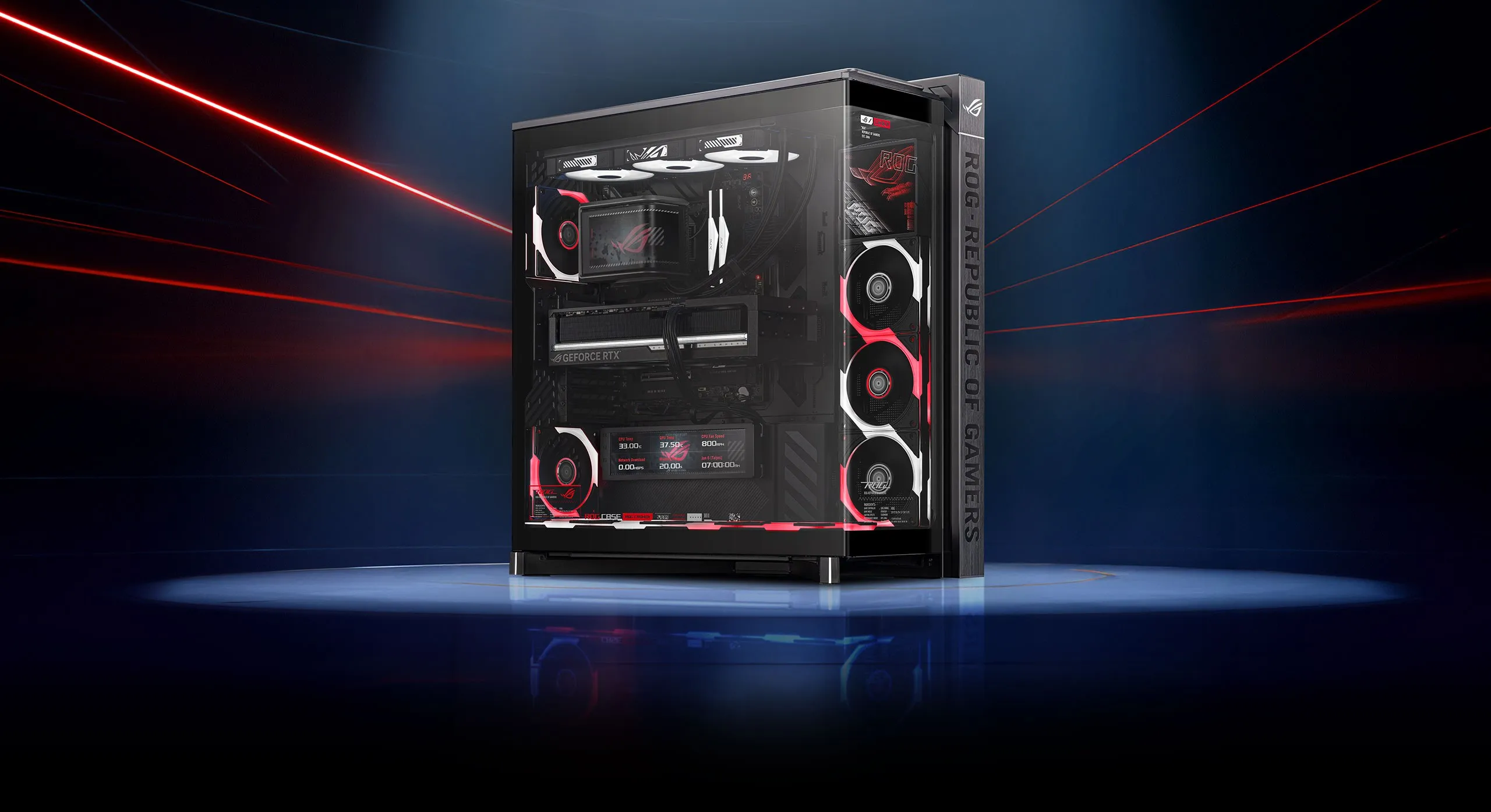 Az Asus ROG bemutatta a Cronox ARGB full tower házat és az Eurux GR120 ventilátorokat