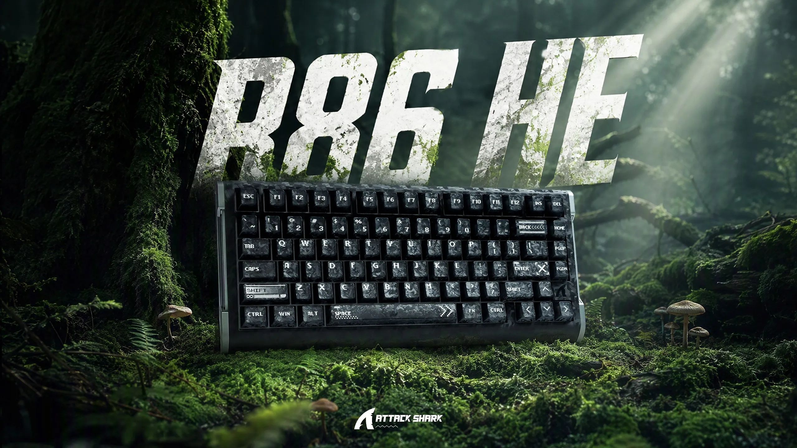 Az Attack Shark bemutatta az R86 HE 75%-os mágneses gaming billentyűzetet 8000 Hz-es pollinggal