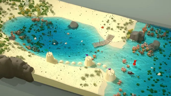 Hívogató strandok és meglepően élethű fizika vár a Sandcastle-ben