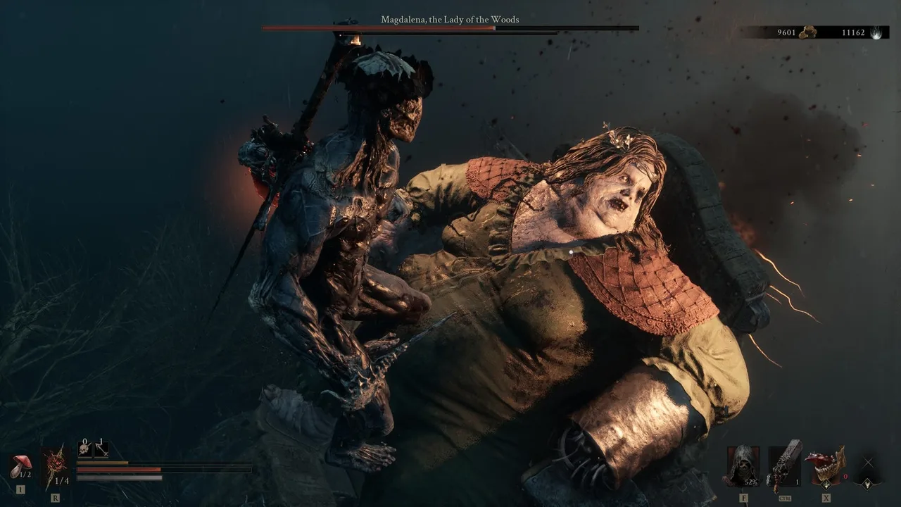 A Harbinger Magdalena, az Erdő Úrnője fölött áll a Mortal Shell 2-ben