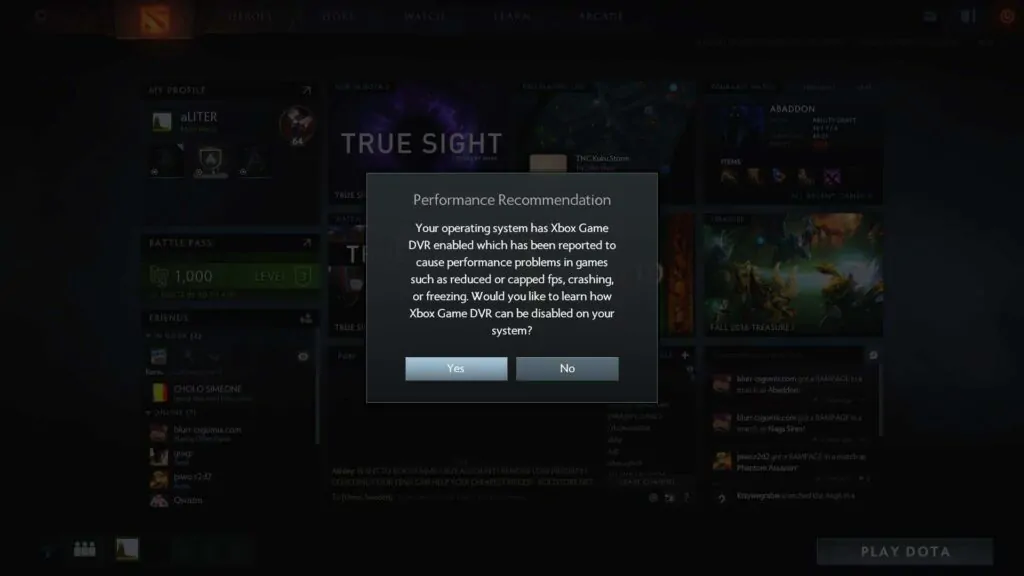 dota2, windows 10, game dvr